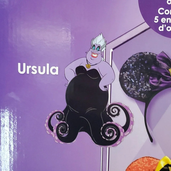 Exclusive 100th Anniversary Disney Villains 5 Piece Headband Ear Set NWT - Picture 7 of 8